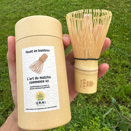 Fouet en bambou Umai Matcha : Cuillère en bambou offerte !